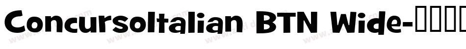 ConcursoItalian BTN Wide字体转换
